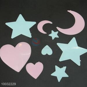 Heart,Moon,Star Luminous Sticker In The Dark for Home Decoration
