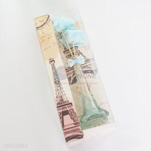 Popular No Fire&Smokeless Aromatherapy Suit with Blue Glass-bottle Shaped in Eiffel Tower