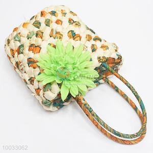 Nice Floral Woven Hand Bag