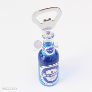 Creative acrylic beer bottle shaped beer opener