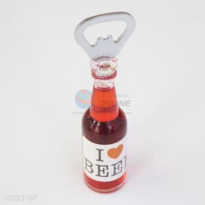 Creative acrylic bottle shaped wine beer opener
