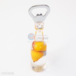 Promotion gift creative acrylic bottle handle beer opener
