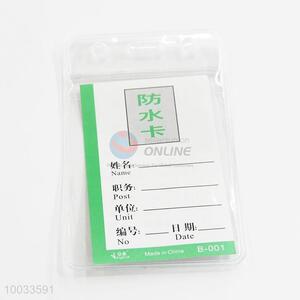 Wholesale pvc soft plastic id card holders transparent