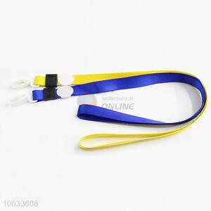 High quality 1.5 lanyard neck strap blue/yellow