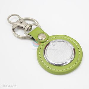 Nice Design Round PU&Iron Key Chain