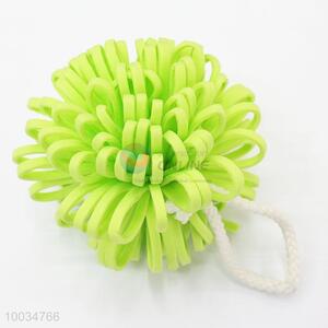 Green big size round shaped EVA bath ball