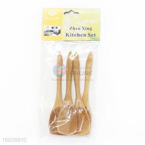 4 Pieces Small Size Classic Bamboo <em>Spoon</em>