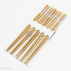 5 Pairs Bamboo Chopsticks Set In Slide Card