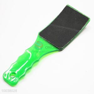 Fashion green manicure tools foot file with handle