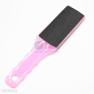 Women pink foot sander file with handle