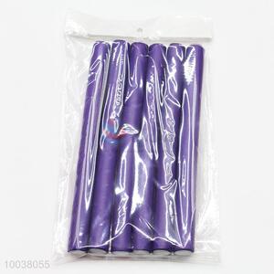 6pcs/bag purple bendy hair rollers for women