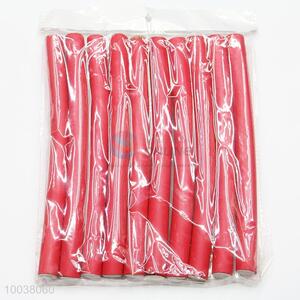 24*2cm red color 10pcs/bag bendy hair rollers