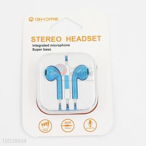 Blue super bass integrated microphone stereo headset