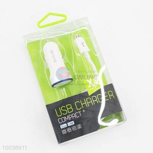 Portable single usb car charger+samsung usb cable