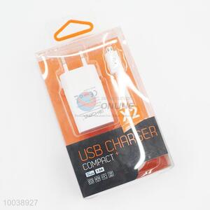 1A PC material usb chargers&usb cable(1m) for samsung