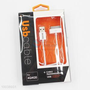 Factory wholesale usb transmission cable for iphone 4g/4gs