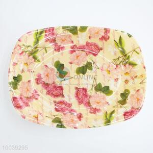 Wholesale 10Inch Flower Pattern Melamine Plate