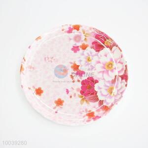 Wholesale 8Inch Sakura Pattern Roundness Melamine Plate