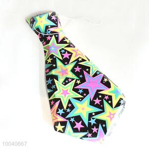 Fashion designs star pattern fluorescence party necktie