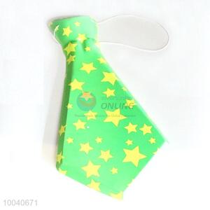 High quality green star pattern pvc tie