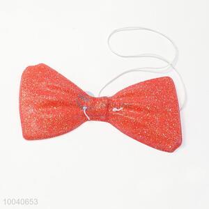 Shinny small size glitter pvc bow tie