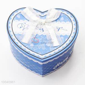 14.5*13*7cm Heart Shaped Blue Gift Box/Packing Box