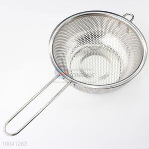 16cm Stainless steel vegetable fruit mesh colander strainer with handle