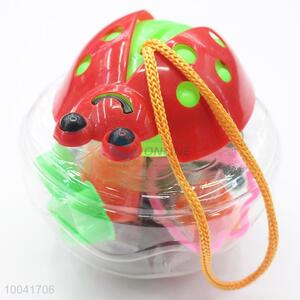 9*9CM Muticolour Hot Sale Educational <em>Plasticine</em> Put in a Ladybird Shaped Bottle