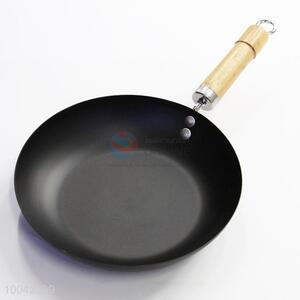 Hot sale 30cm frying pan with wooden handle