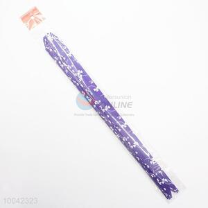 1.8*34MM Beautiful Purple Gift Ribbon, Pull Bow with White Flowers Pattern