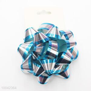 Popular Blue&Slivery Gift Ribbon, Star Bow for Gift Package Decoration