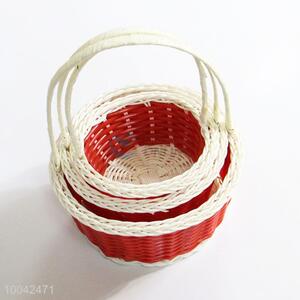 3pcs/set wholesale bread baskets flower basket with ring