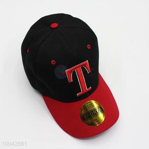 Black-red embroidery <em>baseball</em> <em>cap</em>