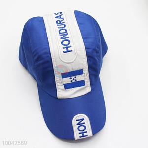 Polyester blue-white embroidery <em>baseball</em> <em>cap</em>/sports <em>cap</em>
