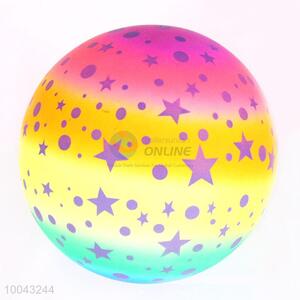 50g 16cm rainbow star pattern pvc soft volleyball bouncy balls