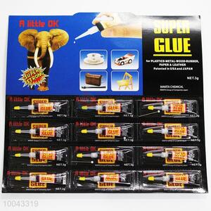 1.5g Super strong new formula cyanoacrylate adhesive super glue for plastic/metal/rubber/paper and leather