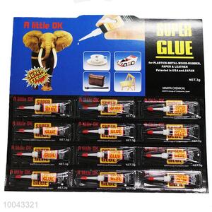1.5g Super strong new formula cyanoacrylate adhesive super glue for plastic/metal/rubber/paper&leather
