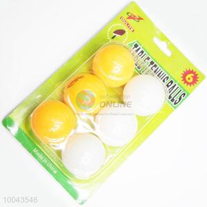 Hot Sale Plastic Table Tennis Balls Set of 6pcs