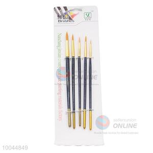 5Pieces/Set Pointed Head Artist Brush, Art <em>Paintbrush</em> with Long Wooden Handle