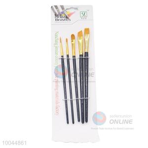 Wholesale Different Shapes Professional Artist <em>Paintbrush</em> with Long Black Wooden Handle, Utility