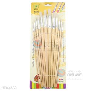 Round Head Wooden Handle Artist Brush 12Pieces/Set, Art <em>Paintbrush</em>