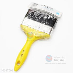 Wholesale 5 Inch Pig Hair Paint Brush With Yellow Plastic Handle