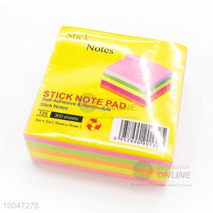 5 Colors Paper Post-it Notes,School And Office Square Sticky Notes/<em>Memo</em> Pad