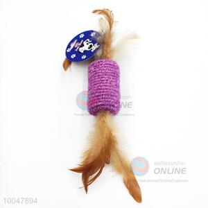Popular Pet Sisal Toy With Feather