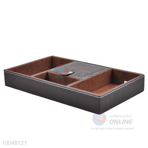 Top quality gift brown pu leather <em>storage</em> box