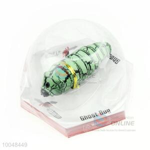 Hot sale simulation electric light green worm for kids