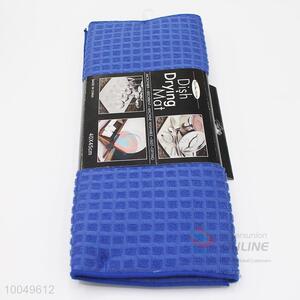 Top Quality Homeware, 35*50CM Blue Dish Drying Mat, Microfiber Cleaning Towel