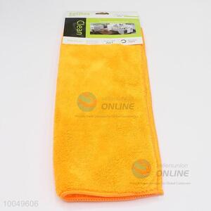 High Quality 30*40CM Orange Double-sided Coral Velvet Cleaning Towel for Home Use