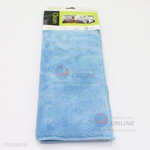 High Quality 30*40CM Blue Double-sided Coral Velvet Cleaning Towel for Home Use