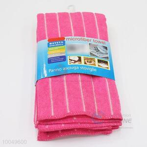 High Quality Household 40*45CM Rose Red Polyester Cleaning Towel